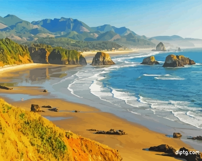 Ecola State Park Oregon Park Painting By Numbers Kits.jpg