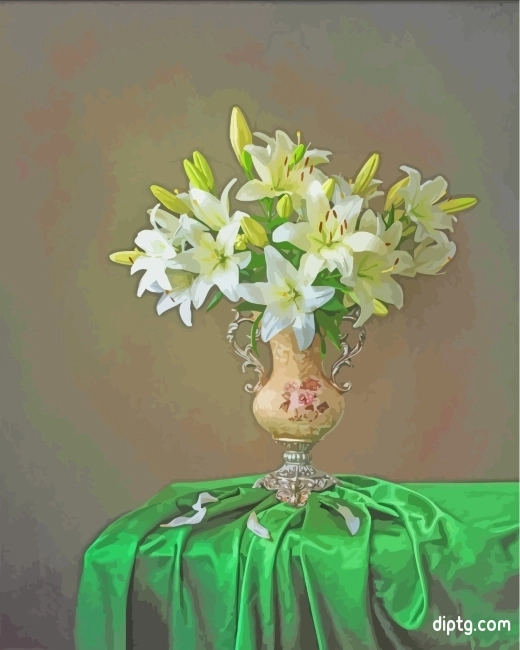Lilies Bouquet Painting By Numbers Kits.jpg