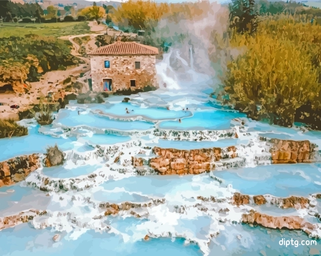 Tuscany Italy Saturnia Painting By Numbers Kits.jpg