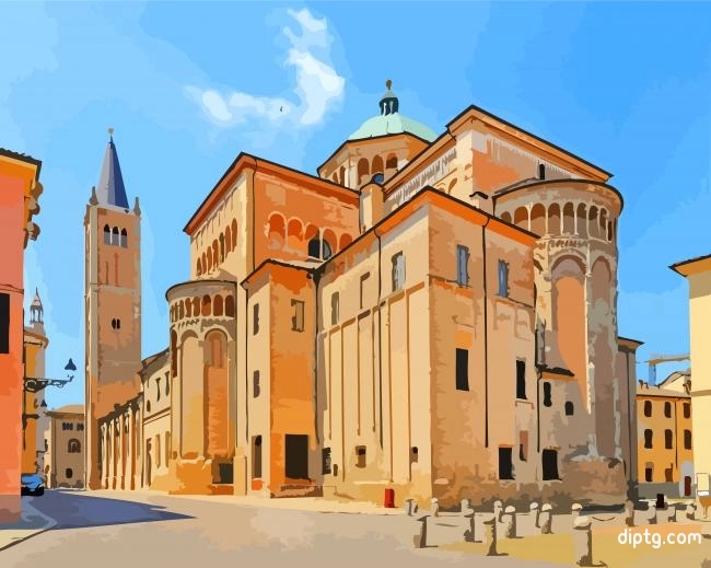 Cattedrale Di Parma Painting By Numbers Kits.jpg