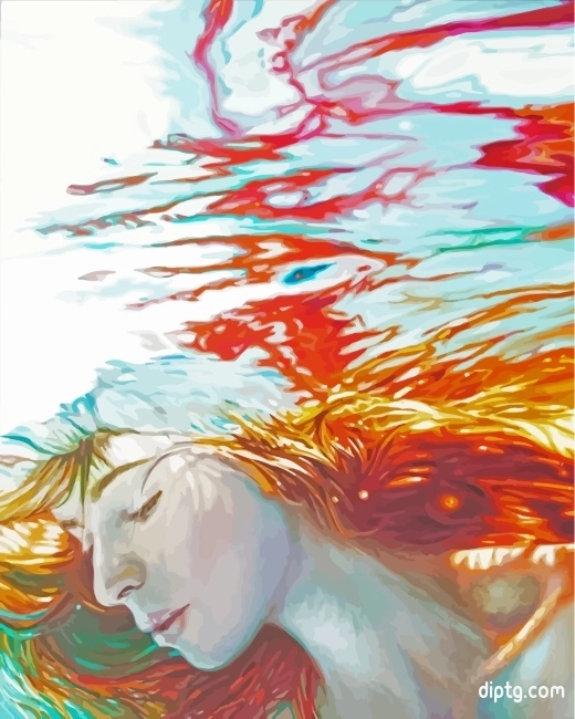 Ginger Girl Underwater Painting By Numbers Kits.jpg