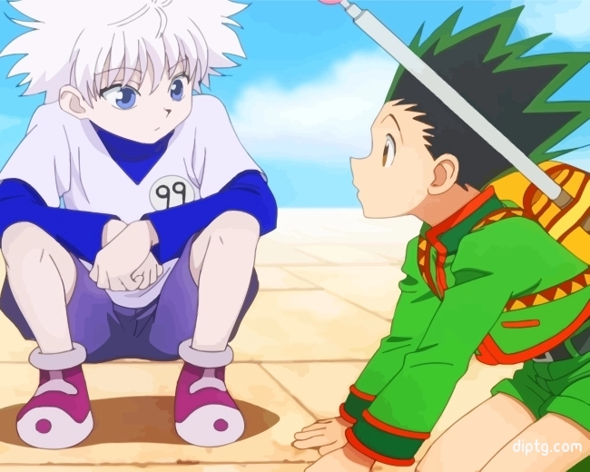 Killua And Gon Hunter X Hunter Paint By Number Painting By Numbers Kits.jpg