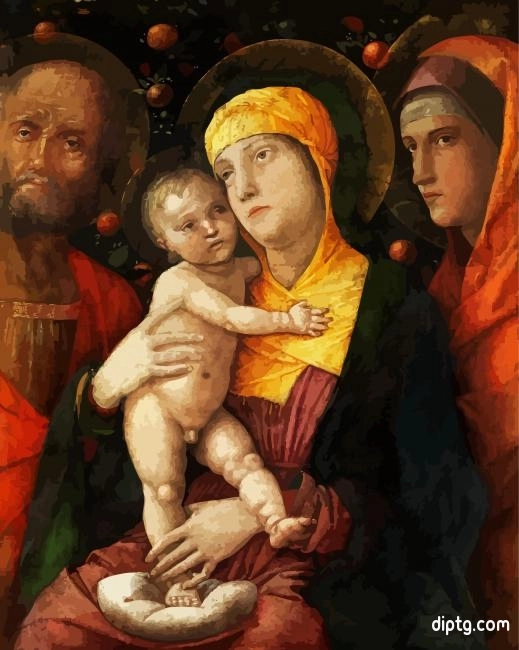 The Holy Family With Saint Mary Magdalen Painting By Numbers Kits.jpg