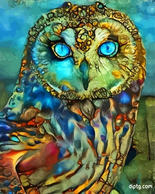 Artistic Owl Bird Painting By Numbers Kits.jpg