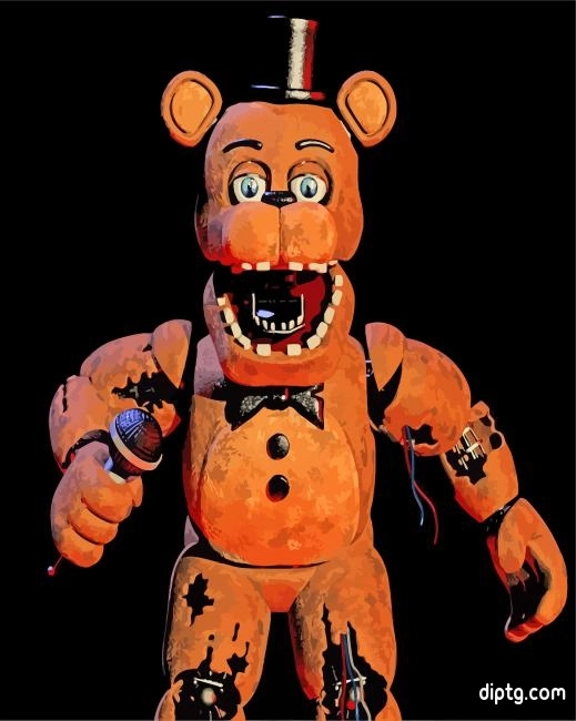 Withered Freddy Painting By Numbers Kits.jpg