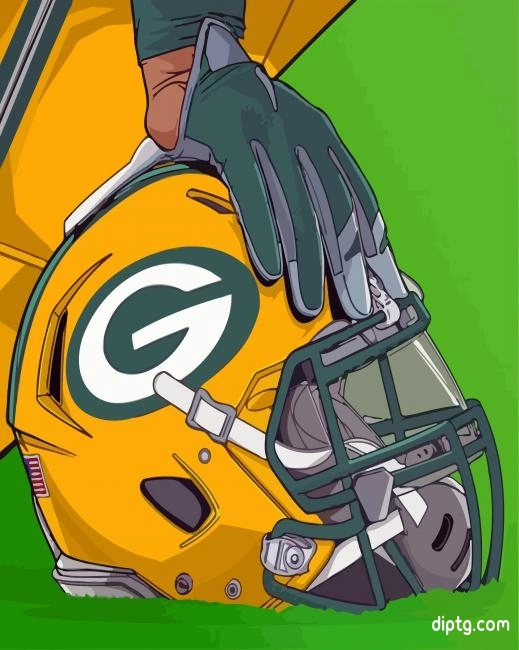 Packers Helmet Painting By Numbers Kits.jpg