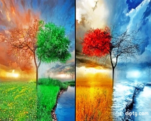 Aesthetic Four Seasons Painting By Numbers Kits.jpg