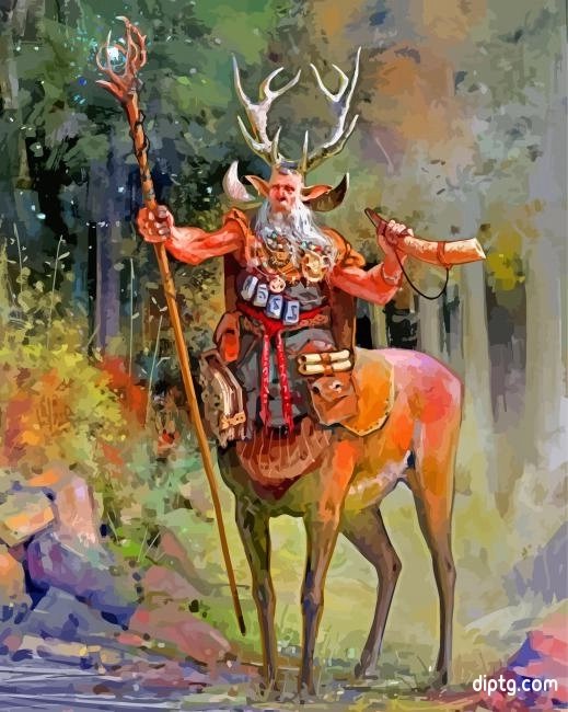 Old Centaur Druid Painting By Numbers Kits.jpg