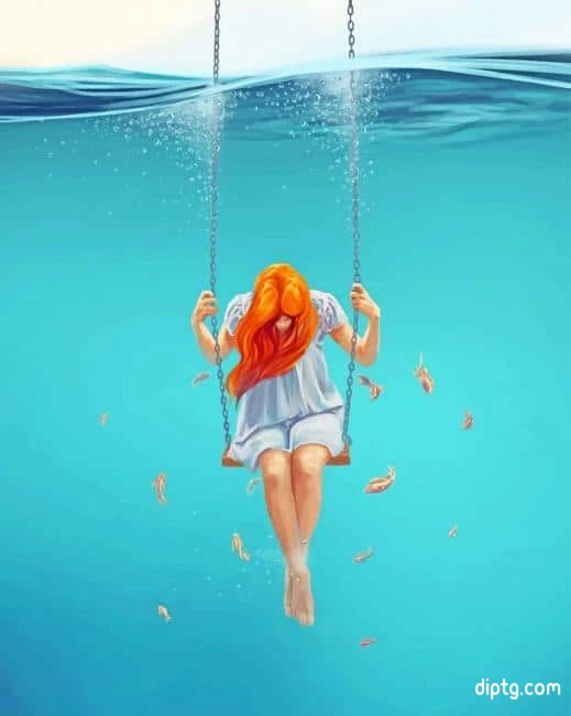 Girl Swing In The Water Painting By Numbers Kits.jpg