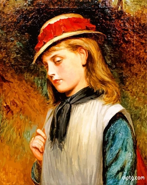 A Young Girl Charles Sillem Painting By Numbers Kits.jpg