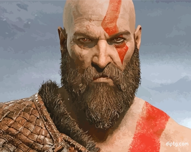 Kratos God Of War Painting By Numbers Kits.jpg