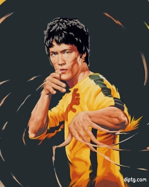 Bruce Lee The Immortal Dragon Painting By Numbers Kits.jpg