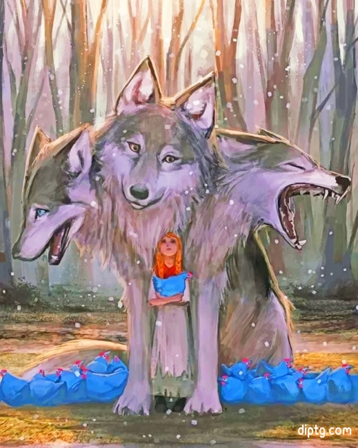 Fantasy Mythical Wolves Painting By Numbers Kits.jpg