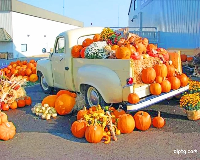 A Truckload Of Pumpkins Painting By Numbers Kits.jpg