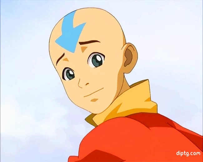 Cute Aang The Last Airbender Painting By Numbers Kits.jpg