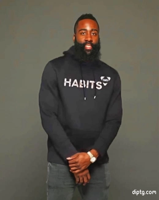 James Harden Posing Painting By Numbers Kits.jpg