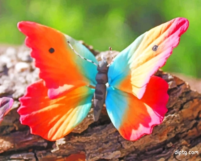 Rainbow Butterfly Painting By Numbers Kits.jpg