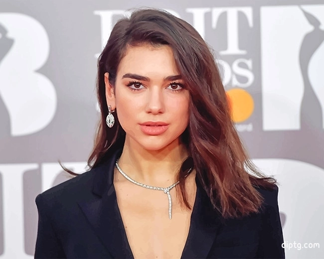 The Beautiful Dua Lipa Painting By Numbers Kits.jpg