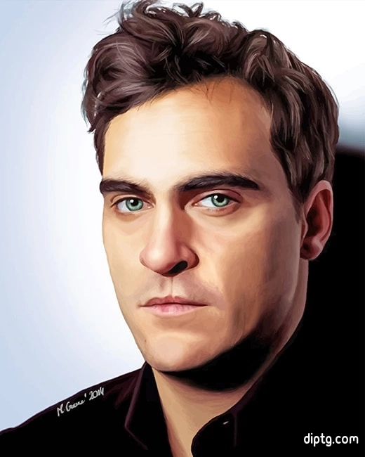 Handsome Joaquin Phoenix Painting By Numbers Kits.jpg