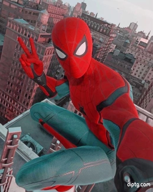 Spider Man Selfie Painting By Numbers Kits.jpg