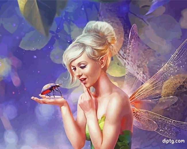 Beautiful Tinkerbell Paint By Numbers Painting By Numbers Kits.jpg